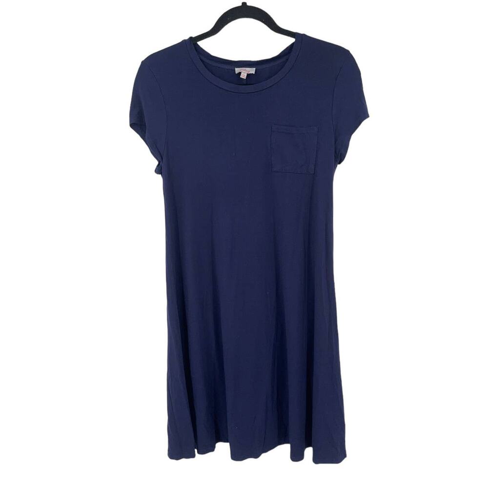 Pixley Dress short sleeve pullover navy blue Small S